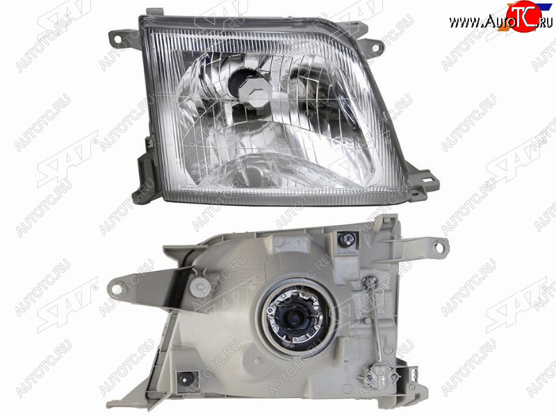 4 399 р. Фара правая (хрусталь) SAT  Toyota Land Cruiser Prado  J90 (1999-2002) 3 дв. рестайлинг, 5 дв. рестайлинг  с доставкой в г. Пермь