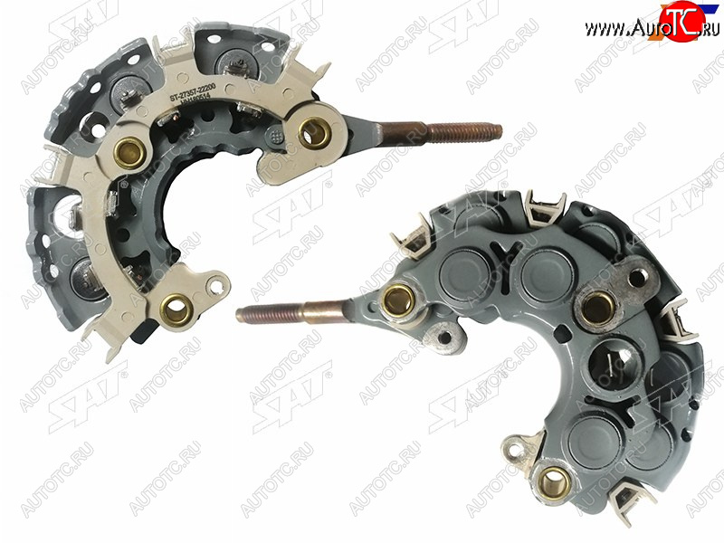 1 089 р. Диодный мост генератора TOYOTA COROLLA AXIOFIELDER 06-08 1NZFELAND CRUISER 100 98-07 2UZFE 6диодов SAT ST-27357-22200  с доставкой в г. Пермь