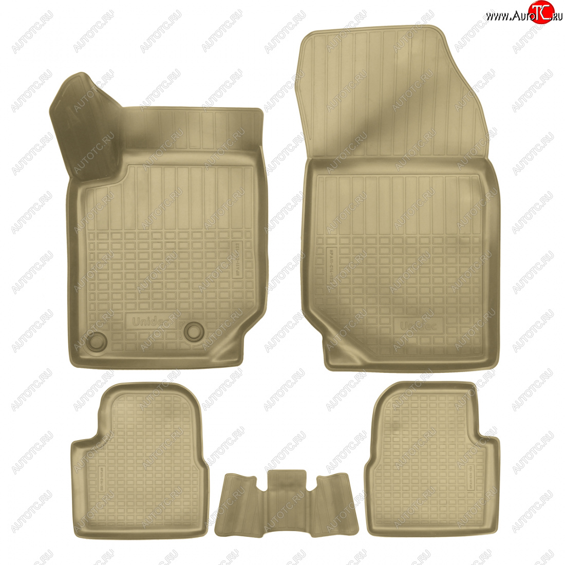 2 799 р. Коврики салонные Norplast  CITROEN C4  C41 (2020-2025) 5 дв. (бежевый)  с доставкой в г. Пермь