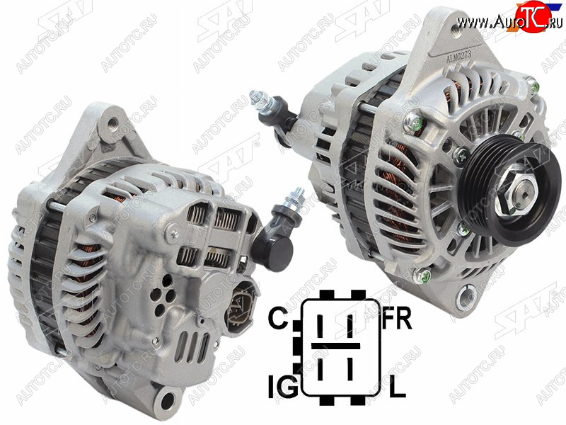 10 999 р. Генератор SUZUKI GRAND VITARA 05-SWIFT 06-SX4 1.62.0 07- M13AM16A 12V 80A (аналог MITSUBISHI)    SAT ST-31400-65J10  с доставкой в г. Пермь