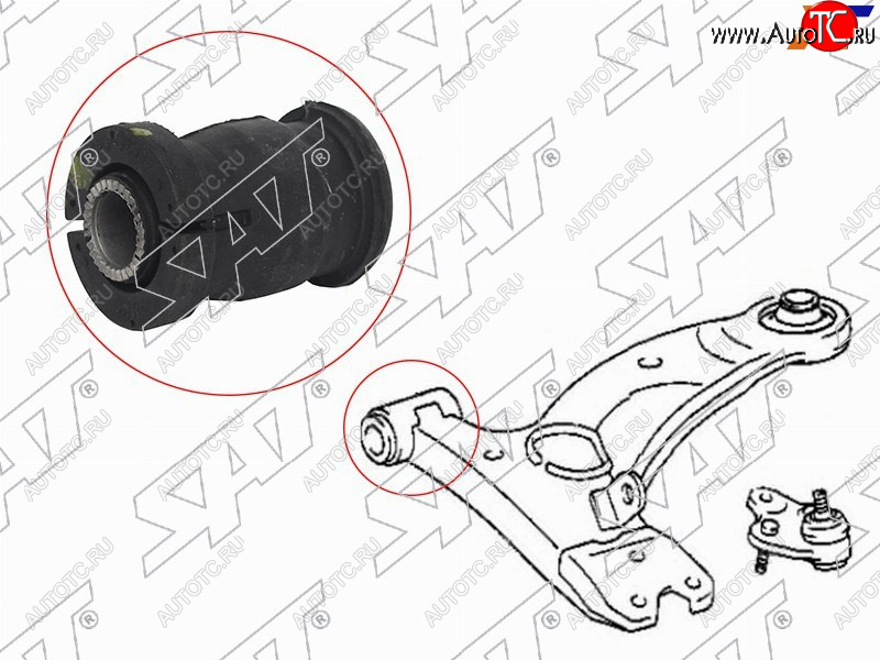 359 р. Сайлентблок Chery Tiggo T11 05-16  Geely Atlas 16-22  Mitsubishi ASX 10-20  Lancer 02-17  Outlan SAT ST-48654-42030  с доставкой в г. Пермь
