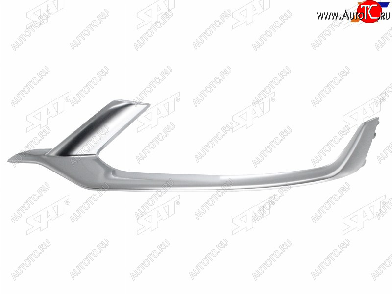 1 599 р. Левый молдинг решетки радиатора SAT Geely Coolray SX11 дорестайлинг (2018-2023) (хром)  с доставкой в г. Пермь
