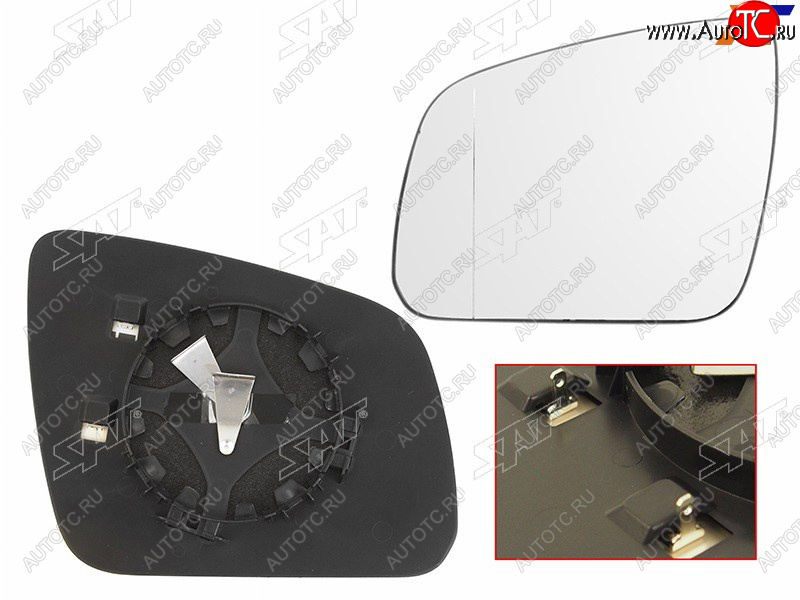 3 599 р. Полотно зеркала MERCEDES W204 06-11 LH асферическое с обогревом                                      SAT ST-MD08-940G-2  с доставкой в г. Пермь