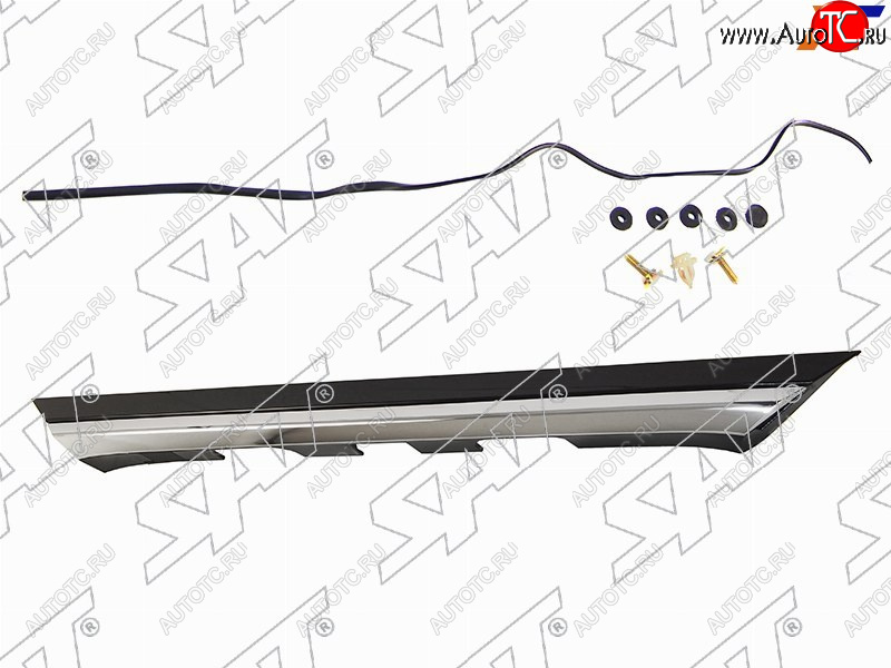 2 299 р. Молдинг крышки багажника SAT Toyota Corolla E180 рестайлинг (2016-2019) (хром)  с доставкой в г. Пермь