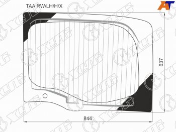 8 299 р. Стекло заднее (Цвет зеленый Обогрев) Honda Stepwgn 15-21 XYG TAA RW/LH/H/X  с доставкой в г. Пермь. Увеличить фотографию 3