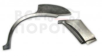 Левая задняя ремонтная арка (внешняя) Vseporogi Hyundai Terracan  HP (2001-2007) дорестайлинг, рестайлинг (Оцинкованная сталь 0,8 мм.)
