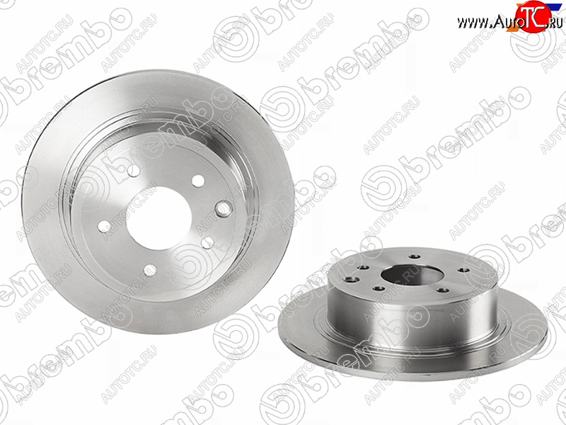 4 199 р.  Диск тормозной задний Ø291.5 BREMBO Nissan Qashqai 1 дорестайлинг (2007-2010)  с доставкой в г. Пермь