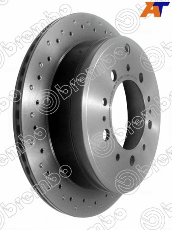 Диск тормозной задний Ø345 BREMBO Lexus LX500d  J310 (2021-2022), Lexus LX570  J200 (2007-2022), Lexus LX600  J310 (2021-2022), Toyota Land Cruiser  200 (2007-2021), Toyota Sequoia (2007-2017)