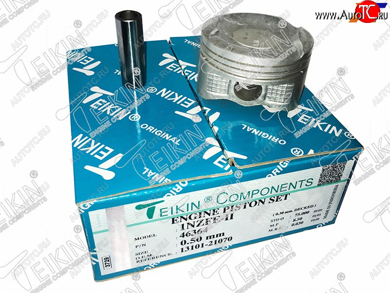 4 799 р. Поршни (к-т 4 шт) TOYOTA COROLLA RUNXALLEXCOROLLAFIELDERVITZ 1NZFE TEIKIN 46364 050  с доставкой в г. Пермь
