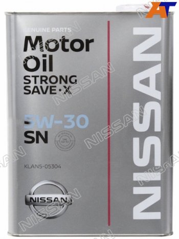 4 199 р. Масло моторное NISSAN (металлическая канистра) SN 5W-30 4Л NISSAN KLAN5-05304  с доставкой в г. Пермь. Увеличить фотографию 1