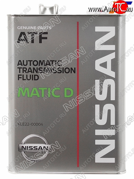 6 399 р. Масло трансмиссионное NISSAN MATIC D (ATF) 4Л. NISSAN KLE22-00004  с доставкой в г. Пермь