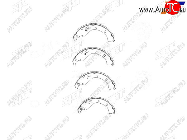 1 169 р. Колодки тормозные барабанные задние LH-RH SAT Toyota Opa (2000-2005)  с доставкой в г. Пермь