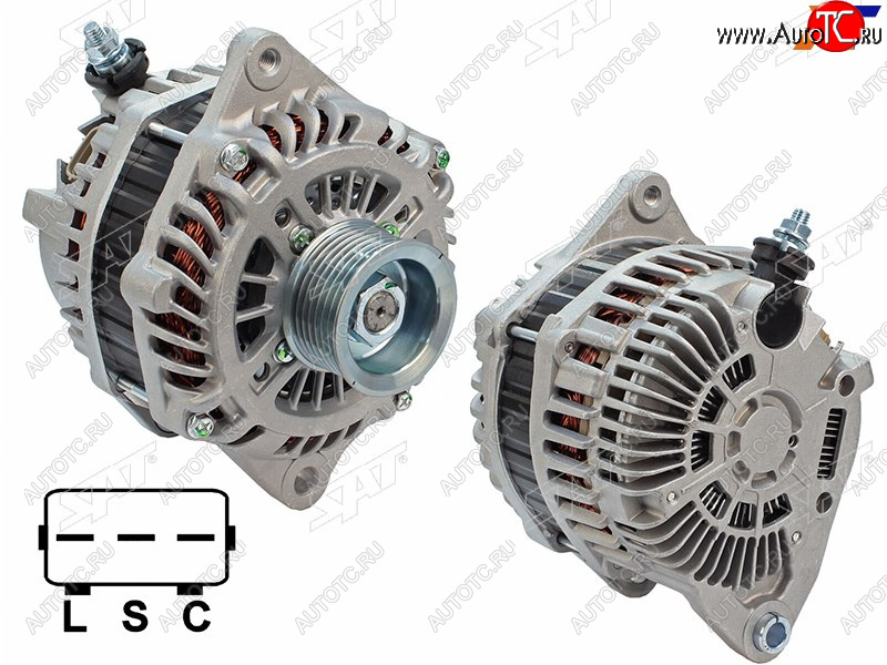 12 399 р. Генератор NISSAN TEANA J32 VQ25DE 08-13MURANO Z51Z51R VQ35DE 08-15  12V 130A                       SAT ST-23100-1AA1A  с доставкой в г. Пермь