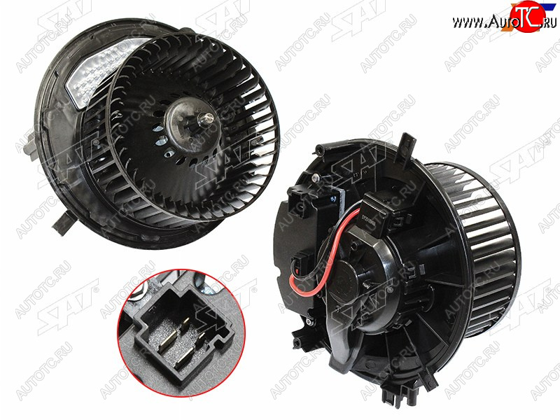 5 499 р. Мотор отопителя салона Audi A3 12-19  Skoda Kodiaq 16-22  Octavia 12-20  Volkswagen Golf 12-19  SAT ST-5Q1819021  с доставкой в г. Пермь