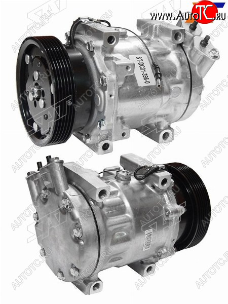 21 999 р. Компрессор кондиционера Nissan Almera 12-19  Qashqai 06-13  Renault Duster 10-21  Logan 04-16  S SAT ST-DC01-396-0  с доставкой в г. Пермь