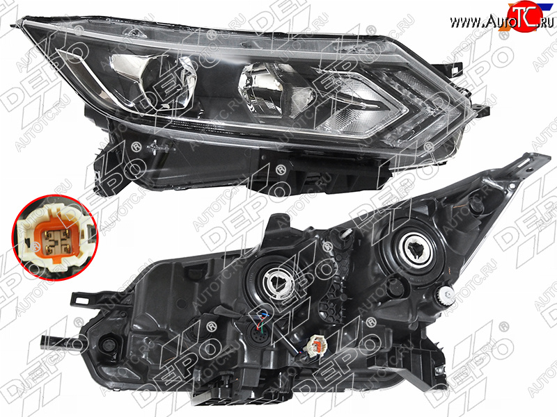 19 849 р. Фара Nissan Qashqai 17-22 (Справа) DEPO 215-11AKR-LDEM2  с доставкой в г. Пермь