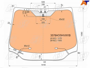 Стекло лобовое (Обогрев полный Молдинг) Ford Focus 10-19 FUYAO 3578AGSHVW1B