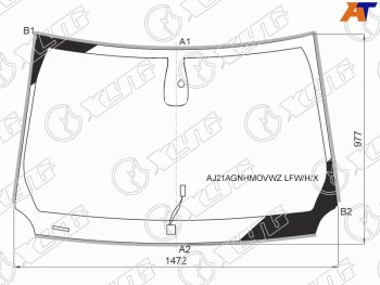 Стекло лобовое (Обогрев щеток Датчик дождя Молдинг) Jeep Compass 16- XYG AJ21AGNHMOVWZ LFW/H/X