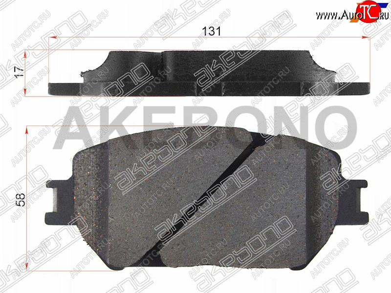 2 199 р. Колодки тормозные передние FR-FL SAT Toyota Wish XE20 дорестайлинг (2009-2012)  с доставкой в г. Пермь