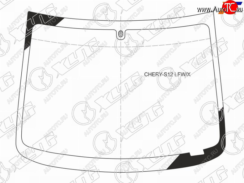 7 199 р. Стекло лобовое CHERY KIMO(S12) 5D HBK 07-15                                                          XYG CHERY-S12 LFW/X  с доставкой в г. Пермь