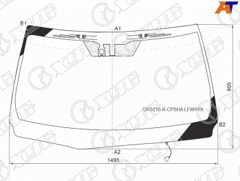 Стекло лобовое (Обогрев щеток Антенна Датчик дождя) Toyota Crown 12-18 XYG GRS210-R-CPSHA LFW/H/X