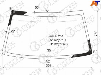 Стекло лобовое Volkswagen Pointer 04-06 XYG GOL LFW/X