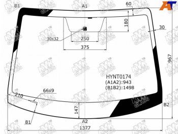 Стекло лобовое Hyundai Solaris 17-22  Accent 17-22  Solaris HS 24- KMK HYNT0174