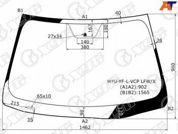 Стекло лобовое Hyundai Sonata 09-14 XYG HYU-YF-L-VCP LFW/X