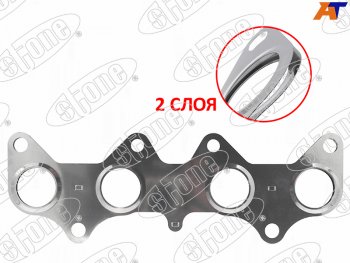 649 р. Прокладка выпускного коллектора TOYOTA COROLLACORSA 4E-FE 95- STONE JB-12472-F  с доставкой в г. Пермь. Увеличить фотографию 1