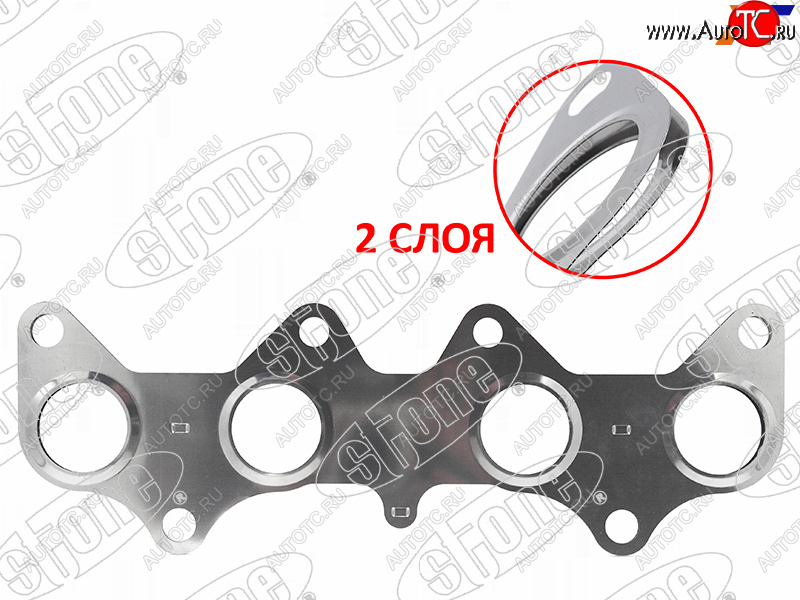 649 р. Прокладка выпускного коллектора TOYOTA COROLLACORSA 4E-FE 95- STONE JB-12472-F  с доставкой в г. Пермь