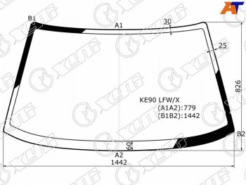 Стекло лобовое Toyota Corolla (E90) 87-92 XYG KE90 LFW/X