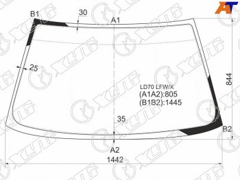 Стекло лобовое Mitsubishi Lancer 91-01  Libero 92-02 XYG LD70 LFW/X