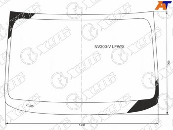 Стекло лобовое Mitsubishi Delica D:3 11-19  Nissan e-NV200 14-  NV200 09- XYG NV200-V LFW/X