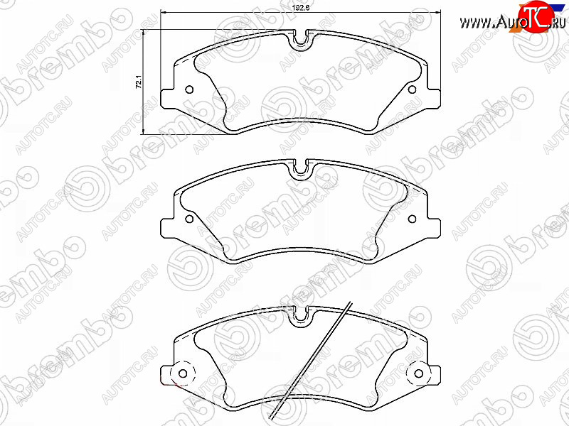 6 299 р. Колодки тормозные перед FL-FR SAT Land Rover Range Rover Sport 1 L320 дорестайлинг (2005-2009)  с доставкой в г. Пермь
