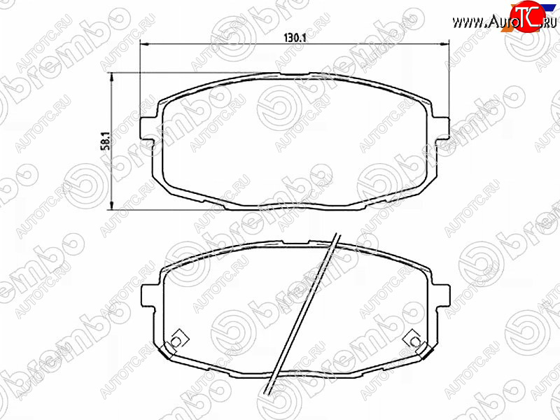 2 799 р. Колодки тормозные передние FL-FR SAT Hyundai I30 3 PD универсал (2017-2020)  с доставкой в г. Пермь