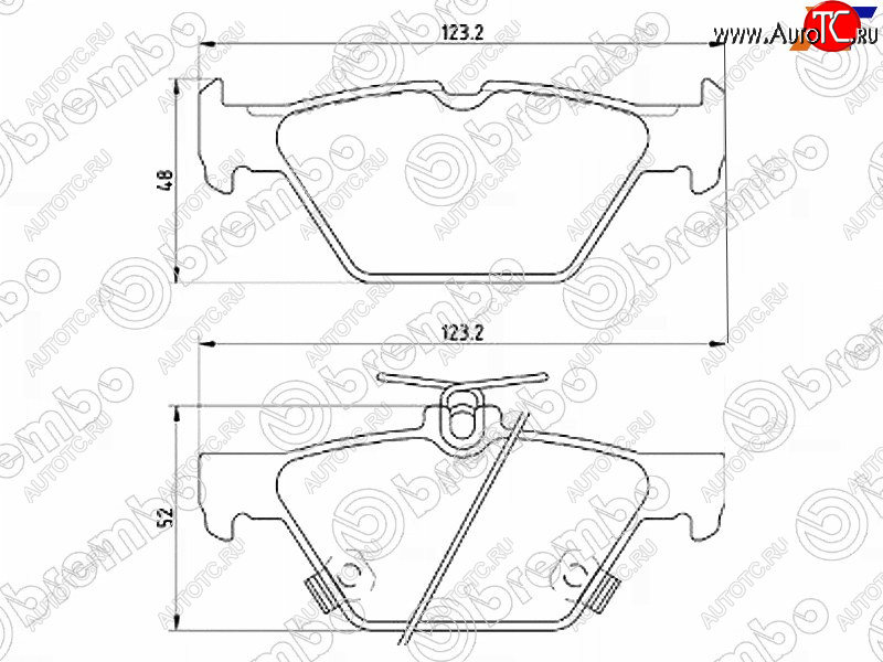 3 889 р. Колодки тормозные задние RH-LH SAT Subaru Legacy BN/B15 рестайлинг седан (2017-2025)  с доставкой в г. Пермь