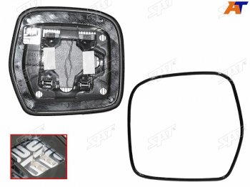 1 339 р. Полотно зеркала Toyota Land Cruiser (J100) 98-07 (Слева Обогрев) SAT ST-121-0121  с доставкой в г. Пермь. Увеличить фотографию 1