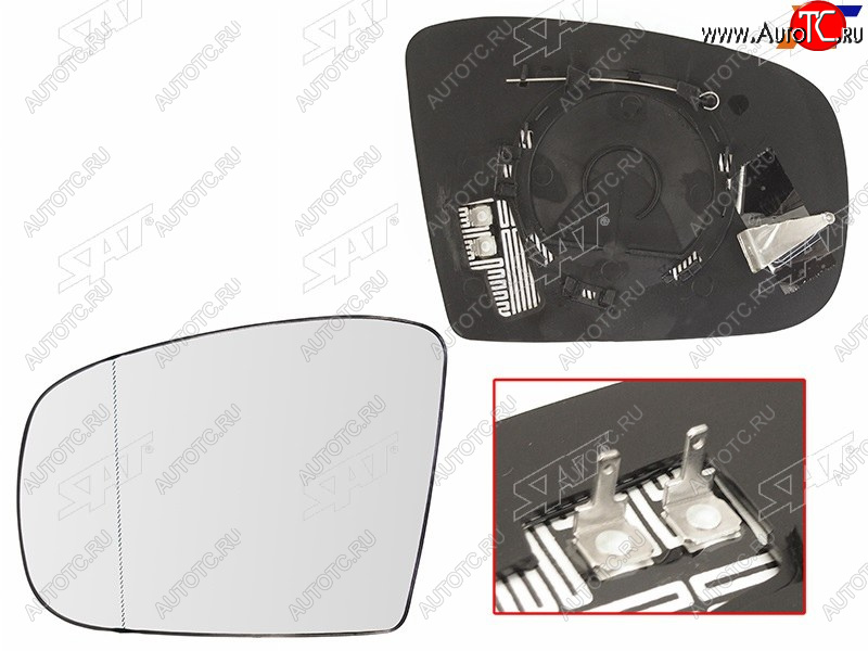 1 039 р. Полотно зеркала Mercedes-Benz M-Class 01-05  GL-Class 06-09  GLK-Class 08-12 (Слева Обогрев асфе SAT ST-121-0097  с доставкой в г. Пермь
