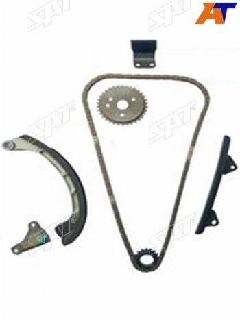 5 999 р. Комплект замены цепи ГРМ 2SZFE TOYOTA BELTA 05-RACTIS 05-VITZ 05- SAT ST-136-0005  с доставкой в г. Пермь. Увеличить фотографию 1