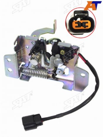 Замок капота (под концевик) SAT Mitsubishi Pajero 4 V80 дорестайлинг (2006-2011)