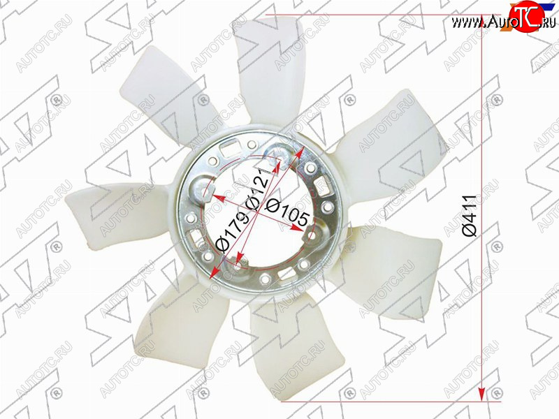 3 099 р. Крыльчатка вентилятора TOYOTA 1G-FE SAT ST-16361-70040  с доставкой в г. Пермь