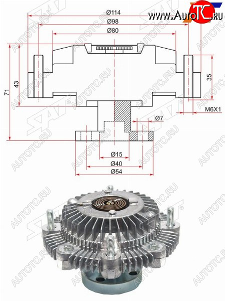 3 199 р. Вискомуфта SUZUKI ESCUDOVITARA G16A SAT ST-17120-57B00  с доставкой в г. Пермь