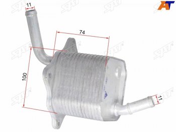 4 399 р. Радиатор масляный TOYOTA FORTUNER 15-HIACE 19-HILUX 15- SAT ST-205-0003  с доставкой в г. Пермь. Увеличить фотографию 1