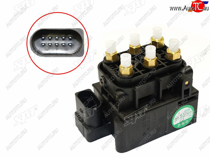 10 599 р. Блок клапанов пневмоподвески AUDI A6 11-18A8 10-A7 10- SAT ST-4H0616013  с доставкой в г. Пермь