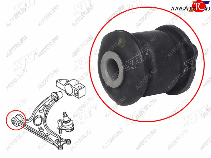 339 р. Сайлентблок Audi A3 03-19  Q3 11-19  Honda Civic 05-19  Skoda Karoq 17-  Kodiaq 16-22  Octavia SAT ST-51392-SNA-013  с доставкой в г. Пермь