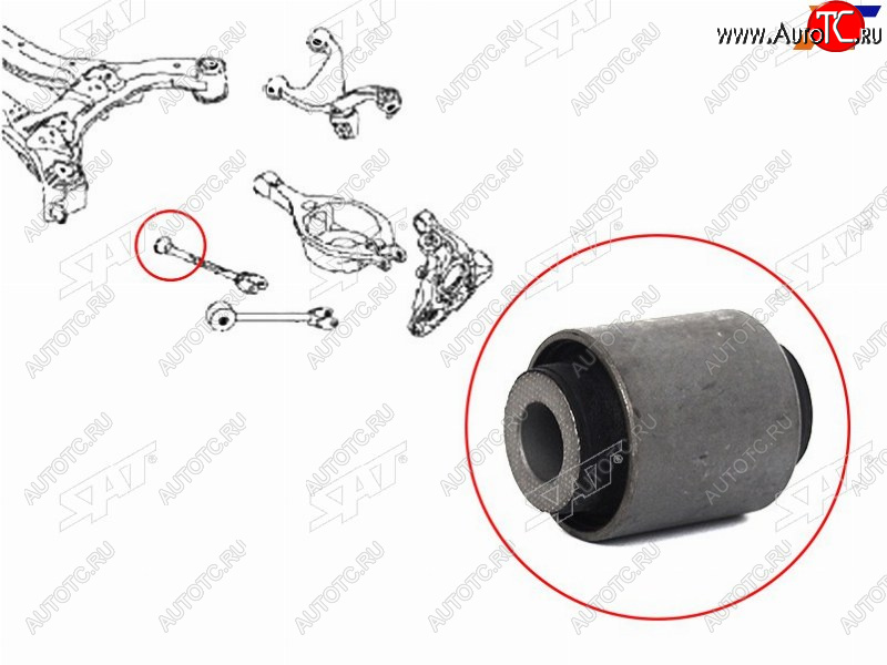319 р. Сайлентблок Nissan Almera 95-00  Murano 02-16  Pathfinder 12-21  Teana 03-14  Infiniti QX60 14-1 SAT ST-55153-JN01A  с доставкой в г. Пермь
