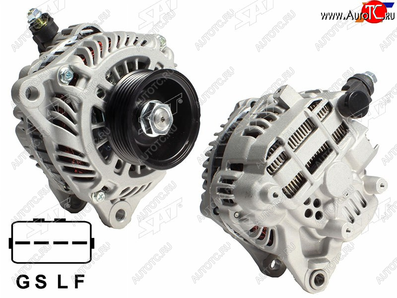 11 699 р. Генератор MMC ECLIPSEGALANT DJLANCER CS7OUTLANDER CU5W 2.4 07-08 4G69 12V 120A SAT ST-85-0026  с доставкой в г. Пермь