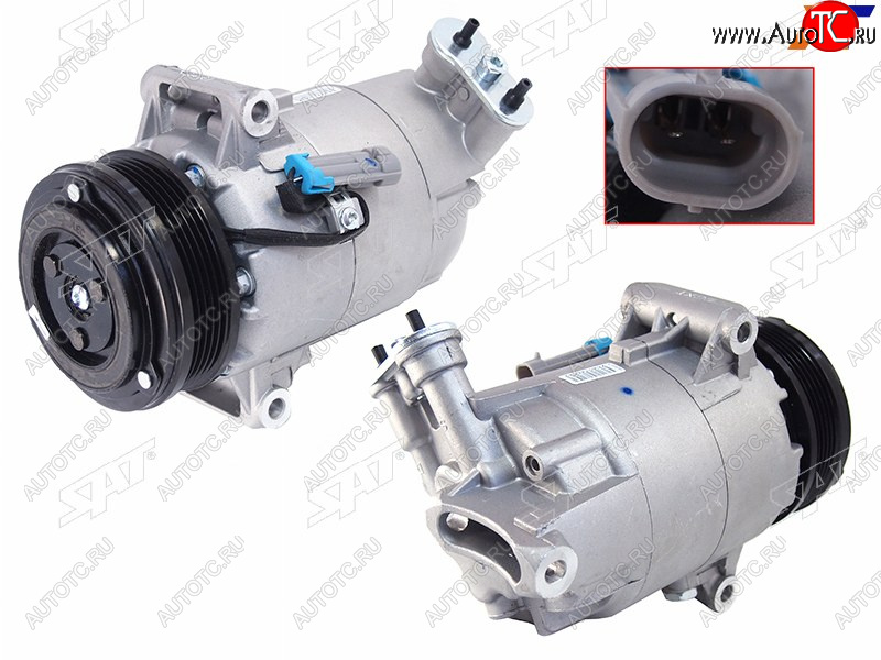 21 699 р. Компрессор кондиционера Opel Astra 98-13  Zafira 99-14  Astra Family 11-14  Astra GTC 04-15 SAT ST-OP49-396-0  с доставкой в г. Пермь