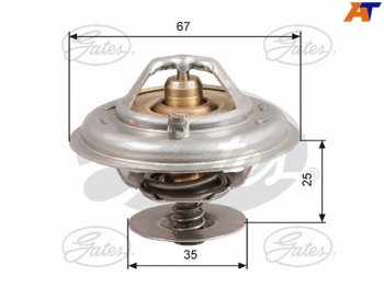1 679 р. Термостат AUDI A80A100 90-94A4A6 96-05BMW 3 E365 E34 GATES TH14387G1  с доставкой в г. Пермь. Увеличить фотографию 1