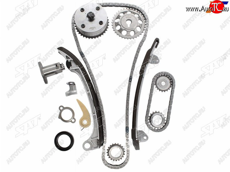 9 299 р. Комплект ГРМ TOYOTA 1AZ-FE2AZ-FE (VVT GEAR) 01- SAT TK-TY123-CD  с доставкой в г. Пермь